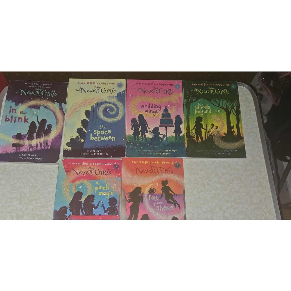 Disney The Never Girls books 1, 2, 5, 6,7,8